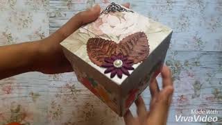 Printed explosion box 😍💐 / teddy box ♥💚 || box ideas 🎁💕