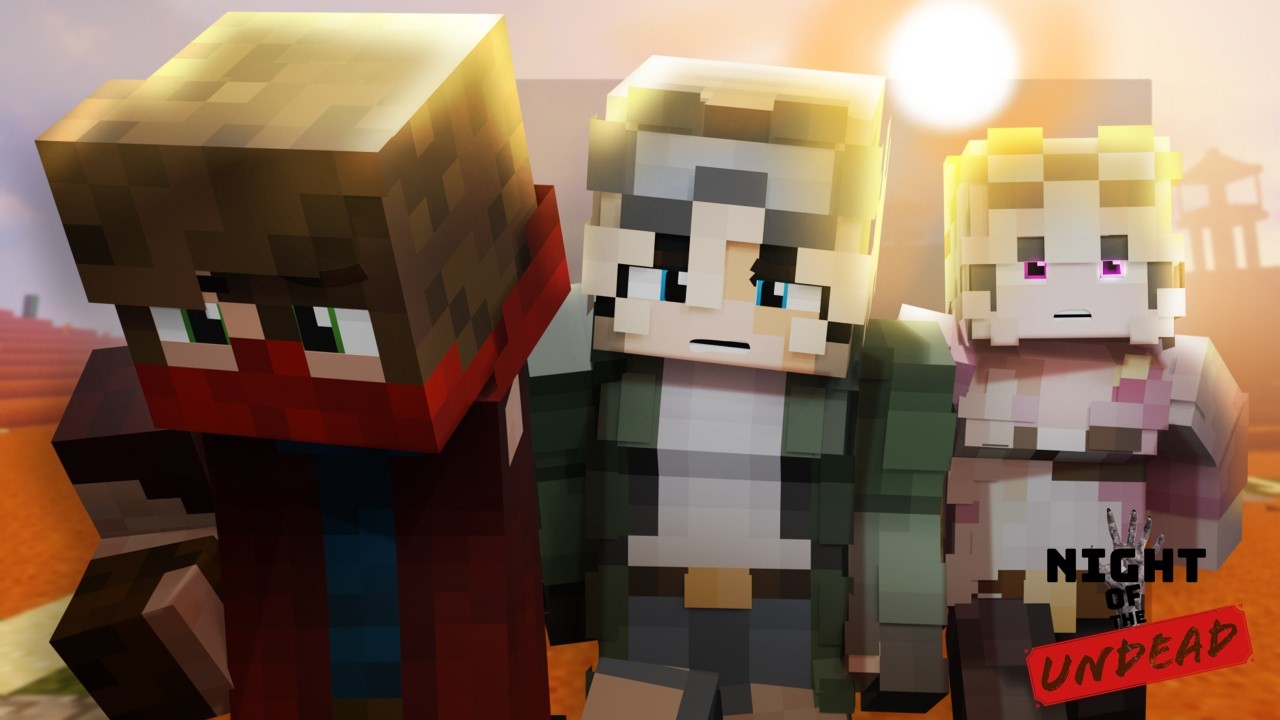 Sandy, Red Sunburn! | Night of The Undead (Season 2 Episode 8) | Minecraft Apocalypse Roleplay