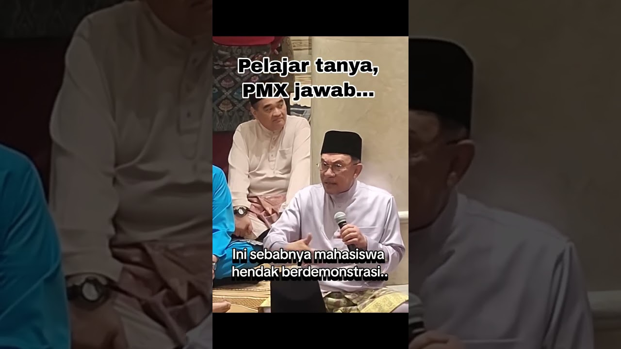 Respon Perdana Menteri Datuk Seri Anwar Ibrahim kpd pemimpin mahasiswa sesudah tamat solat Maghrib