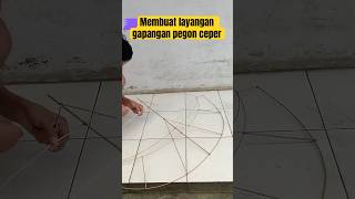 How to make a flat Pegon kite #kites #kitestring #kite #gapangan #pegonceper