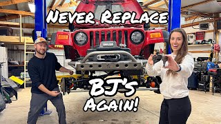 Installing Balljoint Deletes On Cassie's LS Swapped Jeep Wrangler!