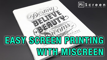 Easy Screenprinting at home with MiScreen Compact Digital Screen Maker
