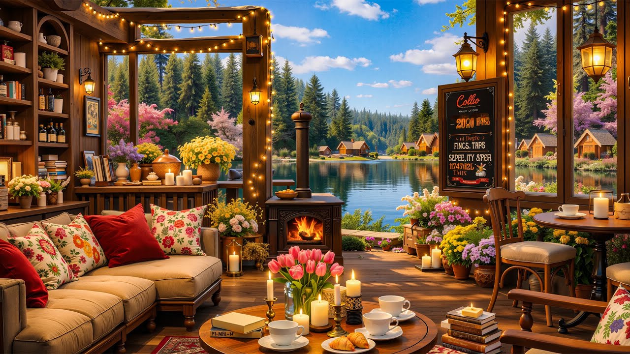 Fresh Spring Morning Jazz Cafe 🌼 Smooth Jazz Music for February Calm Work and Study