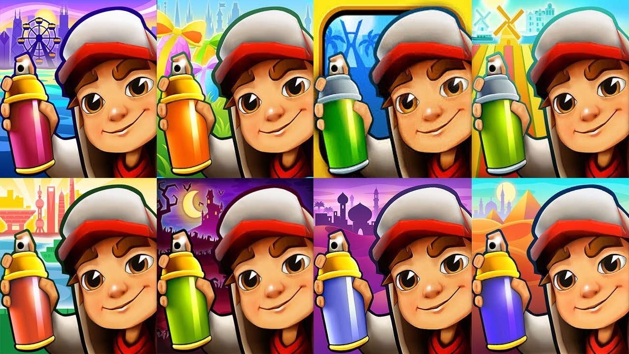 Subway Surfers Chicago,Prague,São Paulo,Amsterdam,Shanghai,Transylvania,Arabia,Cairo