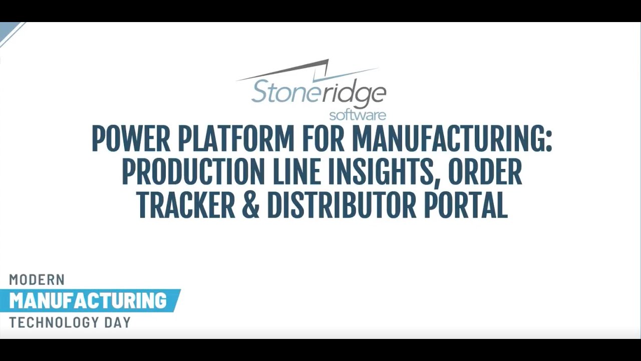 Power Platform for Manufacturing