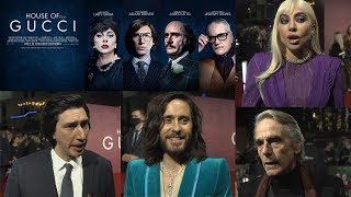 House of Gucci London Premiere Interviews w/ Lady Gaga, Adam Driver, Jared Leto & Jeremy Irons