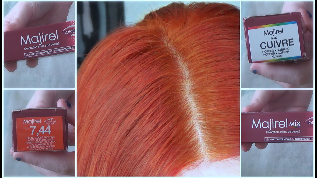 Fellow strike Repair possible Dying My Hair Copper Red | L'Oréal Majirel 7.44 - YouTube