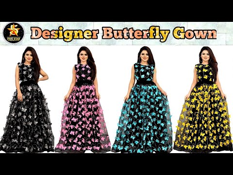 SWAGAT butterfly net gown