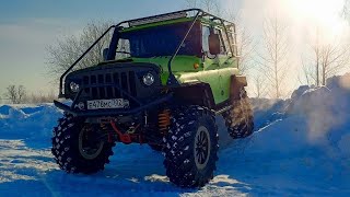 Тест 🧐 Халка в глубокий 😱 снег ❄️ #4x4 #offroad #v8 #2uzfe #халк #uaz