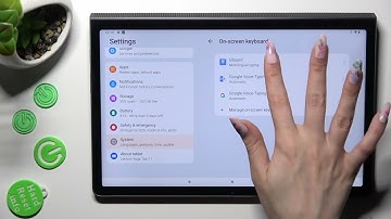 How to Enter Text Correction Options on Lenovo Yoga Tab 11 - Manage Typing Options