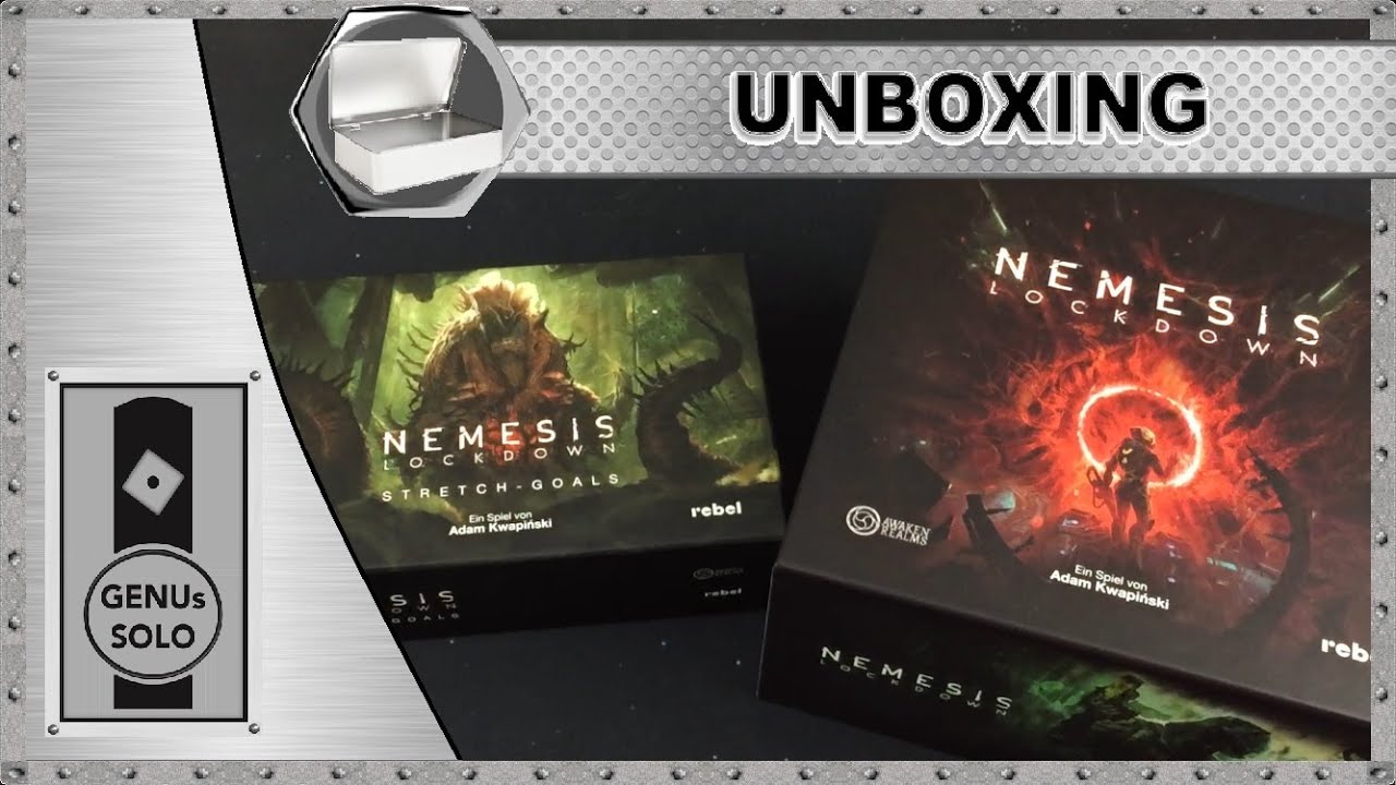 Nemesis Lockdown - Jeu De Société Awaken Realms - Pack Kickstarter Complet + Extensions & Promo Medic (Neuf)