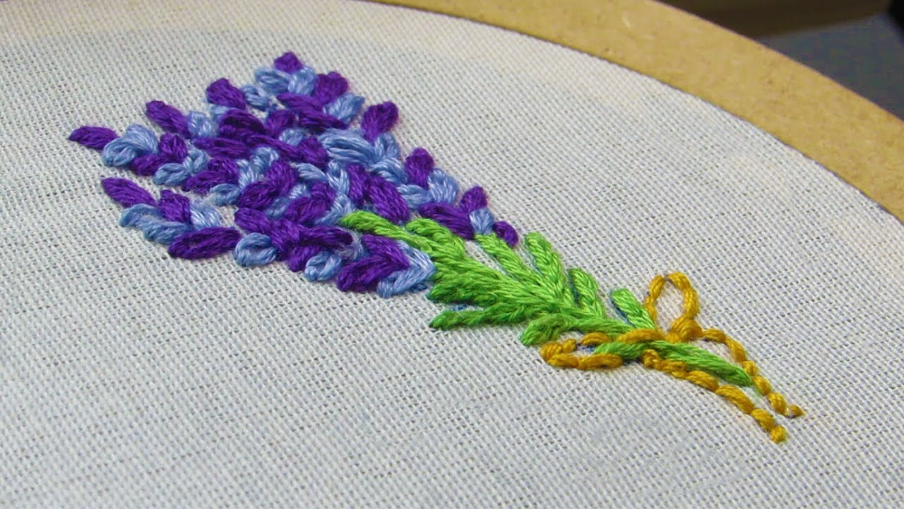 BORDADO BOTÁNICO PASO A PASO: FLOR DE LAVANDA 💜