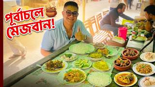 ৩০০ ফিটে প্রতিদিন দুপুরে মেজবান আয়োজন! | Purbachal Food Review | Amanullah Hotel and Restaurant