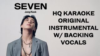 정국 Seven (HQ Karaoke - Instrumental - Backing vocals) - Jung Kook feat Latto Resimi