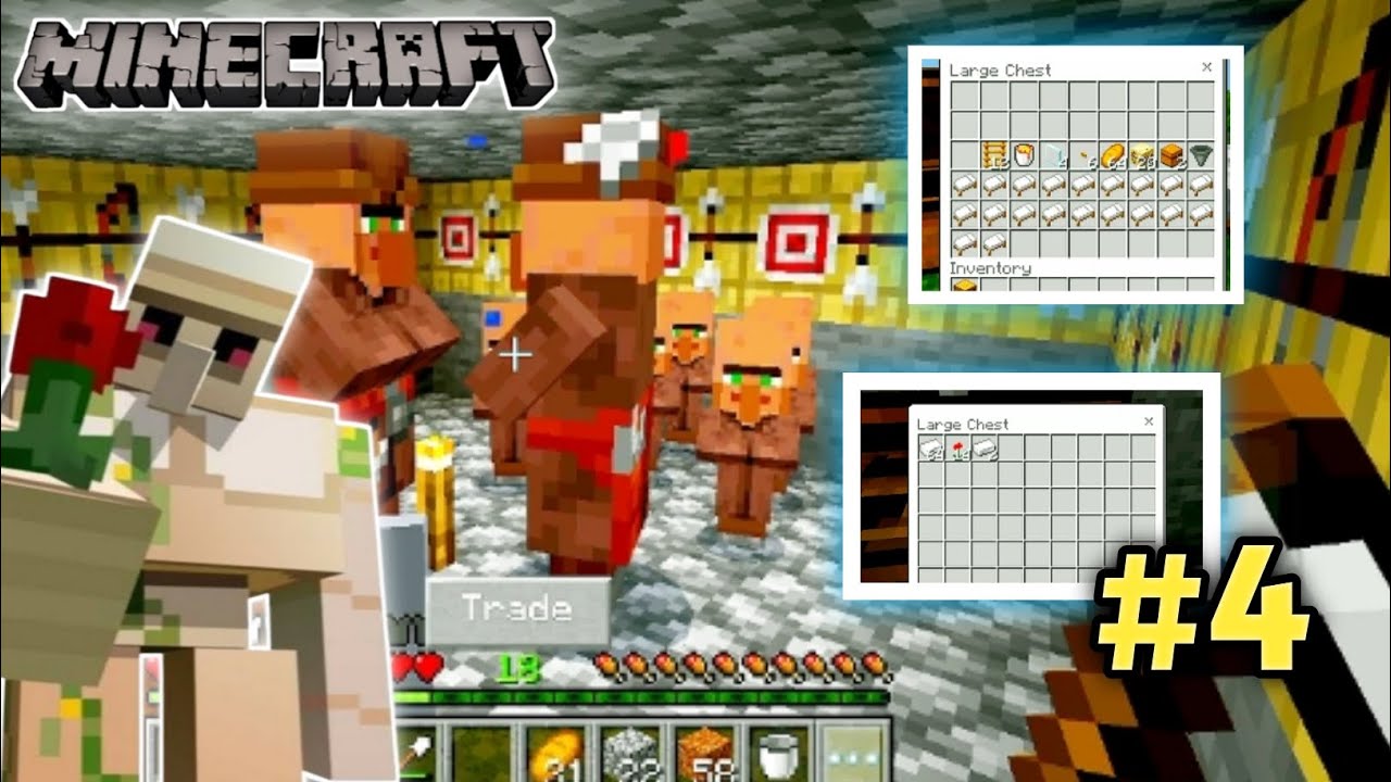 I BUILD UNLIMITED IRON FARM !! MINECRAFT GAMEPLAY #4 - YouTube