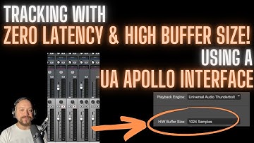 Tracking met GEEN LATENTIE en HOGE BUFFERGROOTTE met behulp van een UA Apollo-interface (en ander...