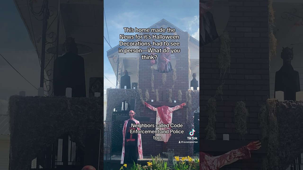 Police Called Over Halloween Decorations halloween police 