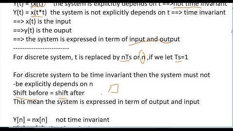 Linear Shift Invariant system