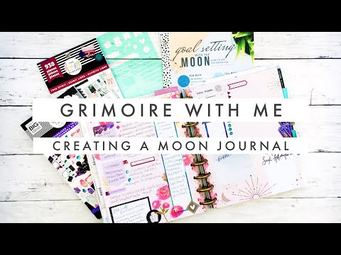 Grimoire with Me // Planning with the Moon Phases and How to Start a Moon Journal for Growth