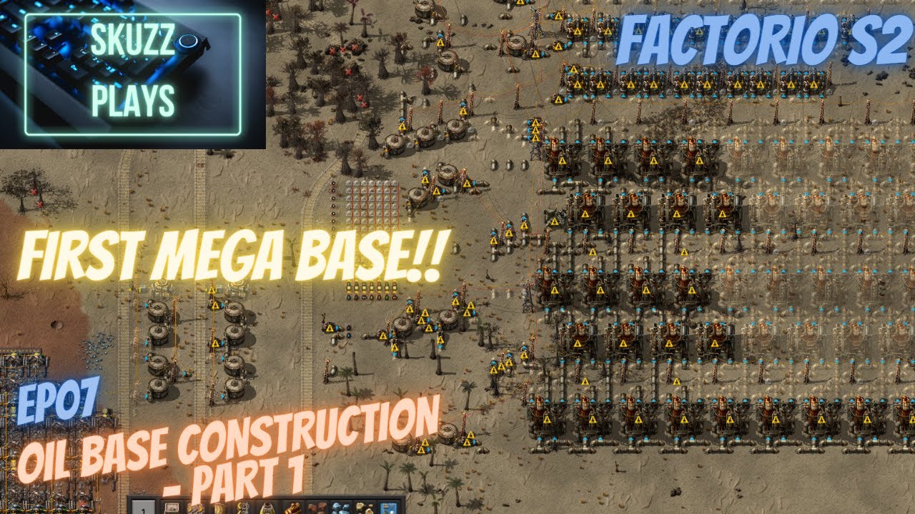 Factorio Series 2 - 07 - OIL BASE PRODUCTION - PART 1 - Playthrough ...
