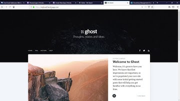 Get your ghost 2.0 blog completely free!