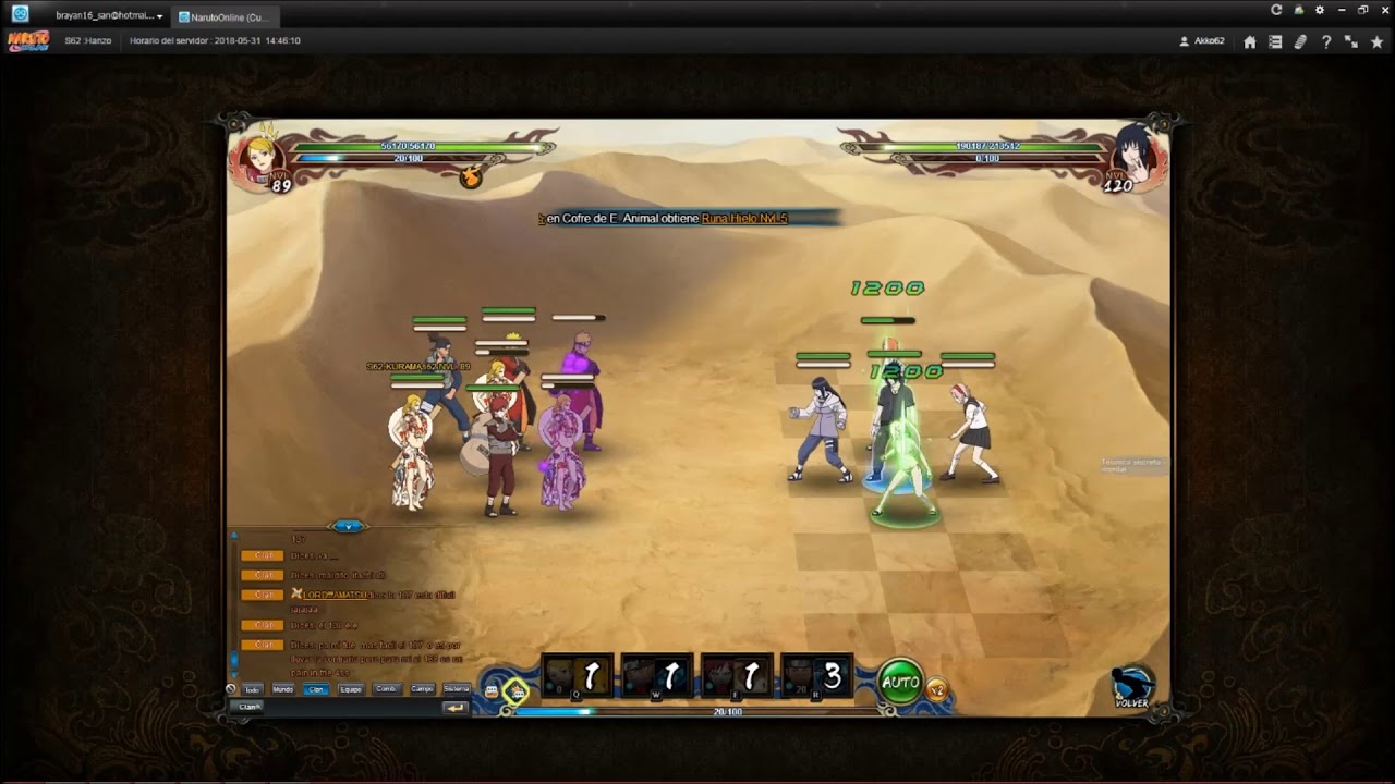 NARUTO ONLINE NINJA EXAM 139 WIND MAIN