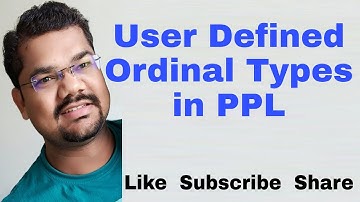 User Defined Ordinal Types | PPL | Sebesta | Elementary Data Types in Programming Language