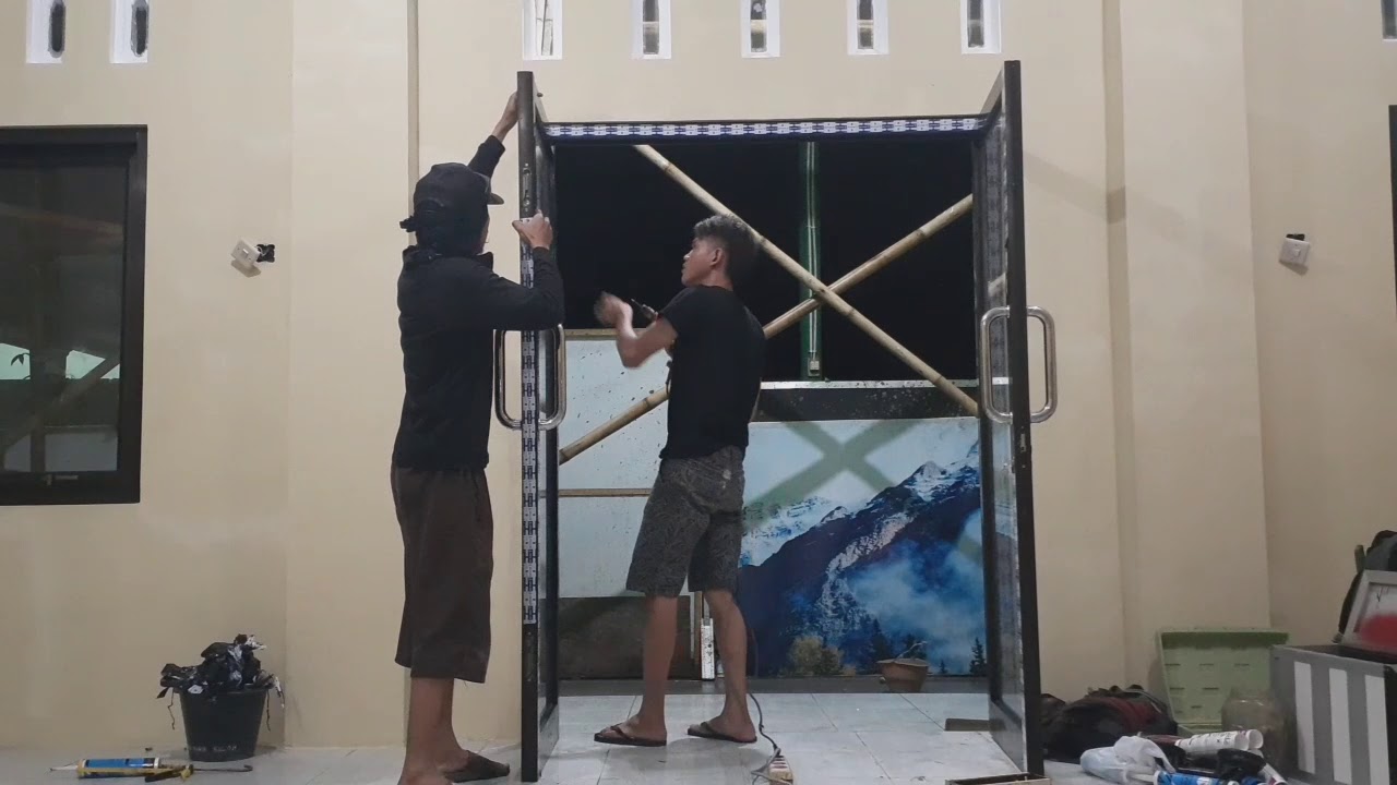  Pemasangan  Pintu  Aluminium  Purwokerto YouTube