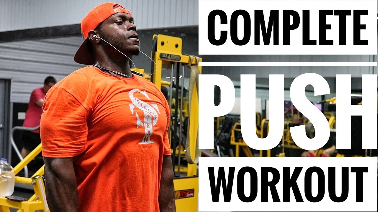Complete PUSH Workout For Building Muscle & Strength Chest/Shoulders ...