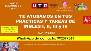 🔴 (AC-S17) Week 17 - Task: Assignment - Final Assignment Part I - INGLES II