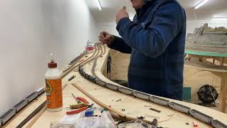 N scale layout update, I couldn’t help myself, I love long coal trains 😆