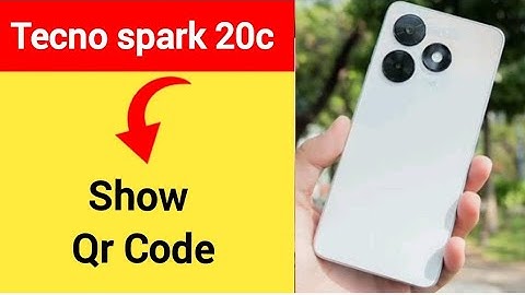 Tecno Spark 20c me Qr code kaise nikale, how to show Qr code