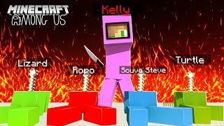 I WON AS IMPOSTER! Among Us - THE LITTLE CLUB REUNION !| Minecraft Little Kelly