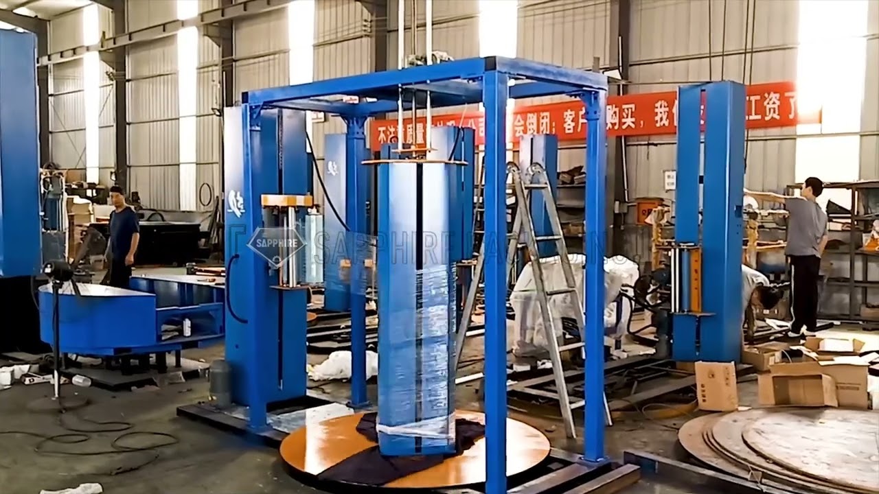 Top pressing wrapping machine