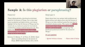 Un-Blurring Plagiarism and Paraphrasing Workshop