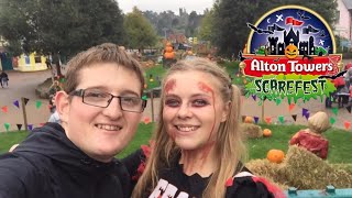 Alton Towers Scarefest Vlog 23rd October 2017