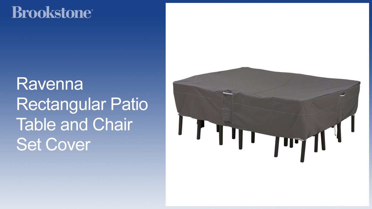 Ravenna Rectangular Patio Table And Chair Set Cover You Ravenna Rectangular Patio Table And