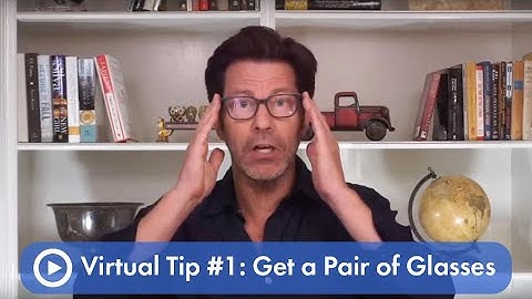 Virtual Event Emcee Scott Bloom _ Virtual Tip #1: Get a pair of glasses