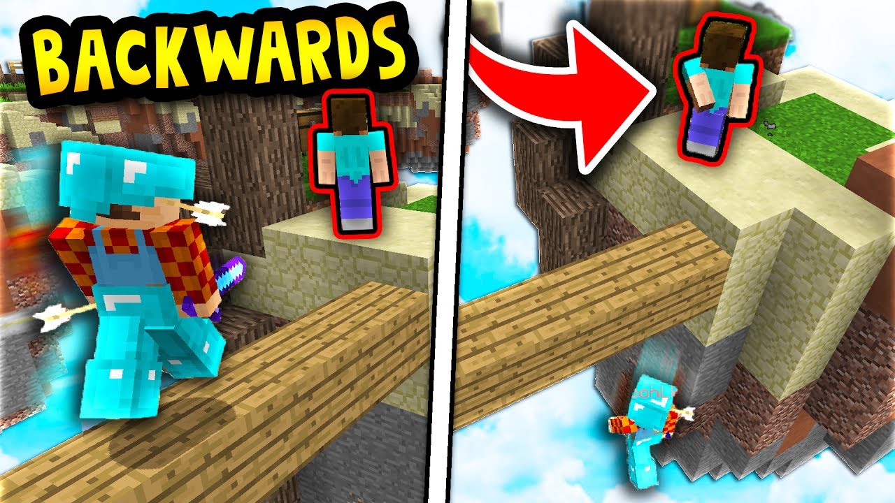 Backwards Noob Skin Troll Minecraft Skywars Trolling Youtube - skeppy roblox noob minecraft skin