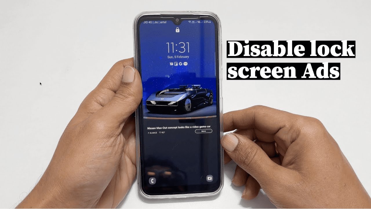 How to Disable Lock Screen Wallpaper services or Ads on Samsung Galaxy A14  5G - YouTube