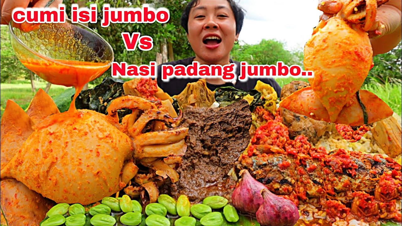 GULAI CUMI JUMBO ISI TAHU TELUR + NASI PADANG PORSI JUMBO 🤤
