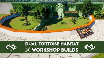 Planet Zoo | Dual Tortoise Habitat Speed Build | Workshop Builds