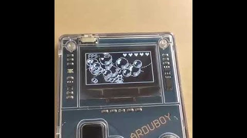 Performance test of #BANGI running on #arduboy