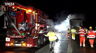 VN24 - Truck fire on A2 triggers horrific accident on oncoming lane