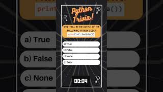 Python Trivia   String 85 #coding #python #techcommunity #shorts #trending #viral #datascience
