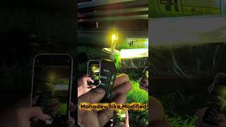 Mahadev Bike Modified.📍 Rewari, Haryana Bike modification, LED lights, horns, accessories