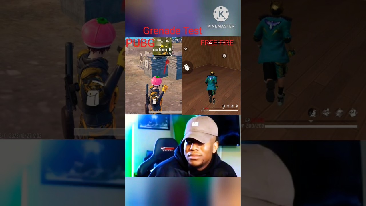 PUBG VS FREE FIRE GRENADE TEST 😅 