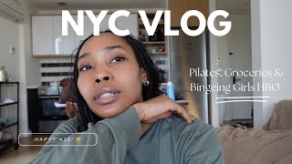 NYC VLOG: Happy 420! Pilates, Grocery Haul, \& Book Updates | A Day In My Life