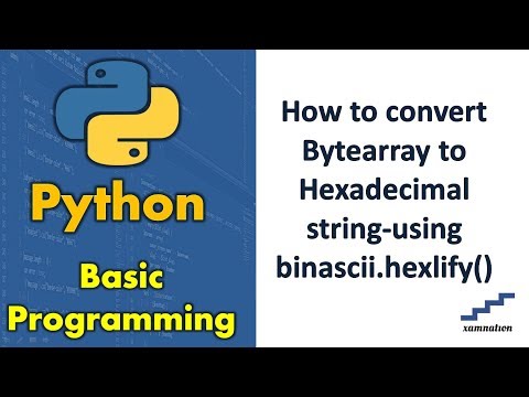 How to convert Bytearray to Hexadecimal string-using binascii.hexlify()