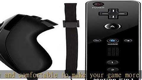 Lyyes Wii Controller with Motion Plus Wii Motion Remote with Nunchuck for Wii Wii U (Black)